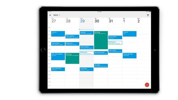 Google Calendar iPad 