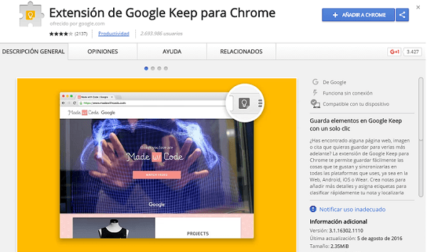 Google Keep, para qué sirve y cómo se usa en Google Docs - tuexperto.com