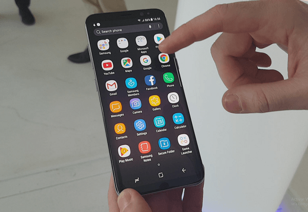Panel aplicaciones Galaxy S8