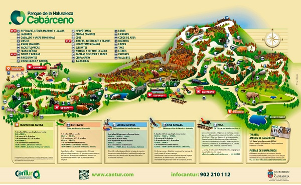 Mapa de España, más de 150 imágenes de calidad para imprimir 12 mapa turístico cabárceno
