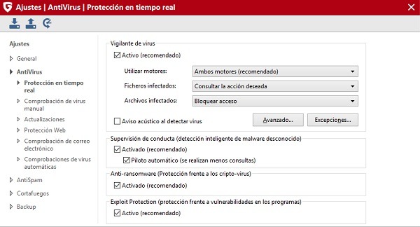 G Data Internet Security 2017, lo hemos probado 9 g data proteccion tiempo real