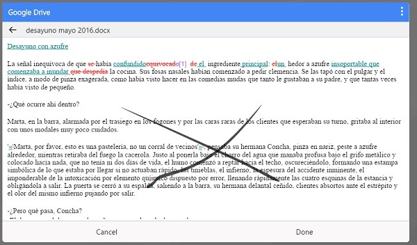 Comparte partes de documentos en un par de gestos con Gigjam 6 seleccionar extracto de documento gigjam