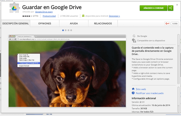 google drive complementos