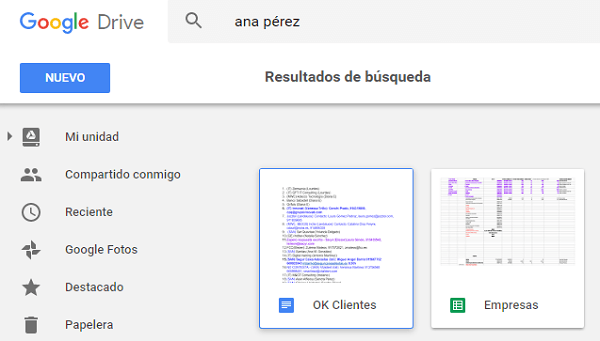 google drive compartir persona
