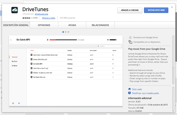 google drive música