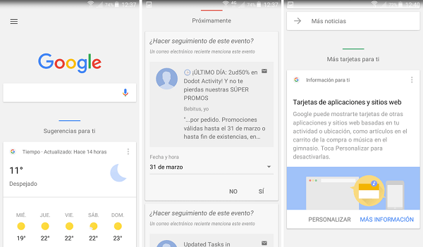 Google Now, cómo personalizar tus tarjetas en Android y iPhone