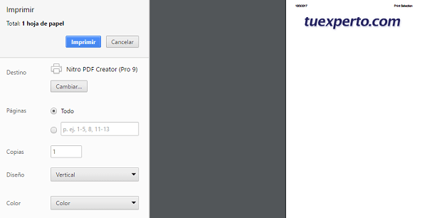 5 extensiones de Chrome muy útiles 3 print selection