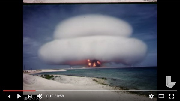 Ví­deos de pruebas nucleares han sido desclasificados en YouTube