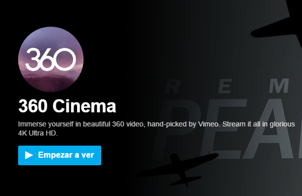 Vimeo introduce los ví­deos de 360 grados 1