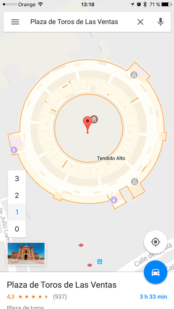 trucos google maps edificios