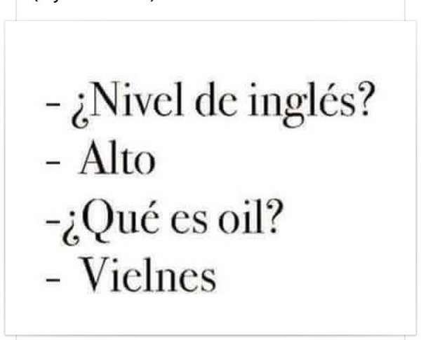 Los memes y GIF más divertidos de la semana 8 nivel inglés