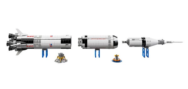 Lego crea un cohete Apollo de un metro de alto 1 Lego crea un cohete Apollo de un metro de alto