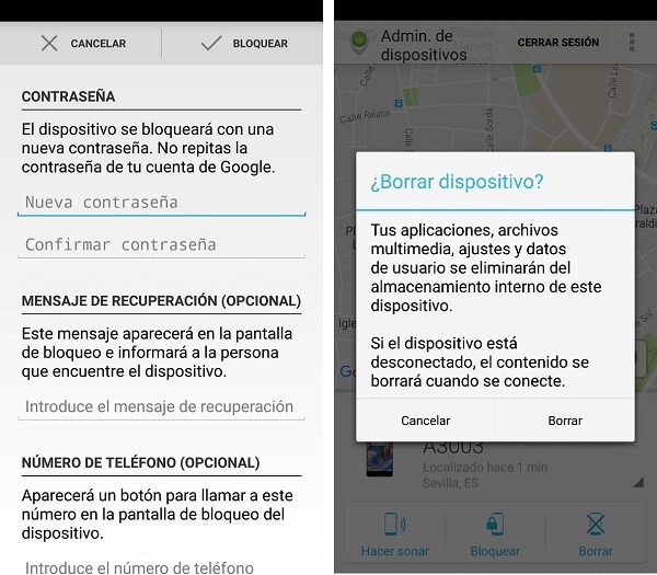 Cómo bloquear el móvil a distancia si te lo roban 2 Cómo bloquear el móvil a distancia