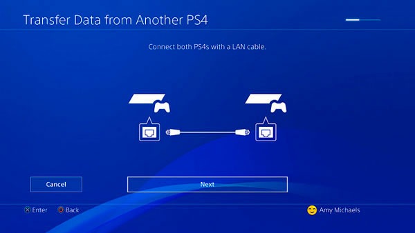 Cómo transferir todos los datos de una PS4 a otra 5 transferir datos ps4 cable red