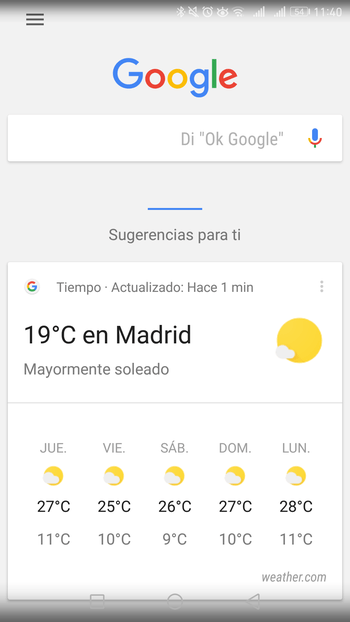 google now tiempo