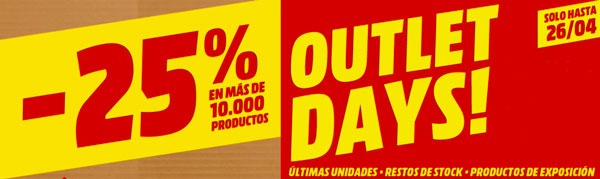 Las mejores ofertas de los Outlet Days de Media Markt 1 Las mejores ofertas de los Outlet Days de Media Markt