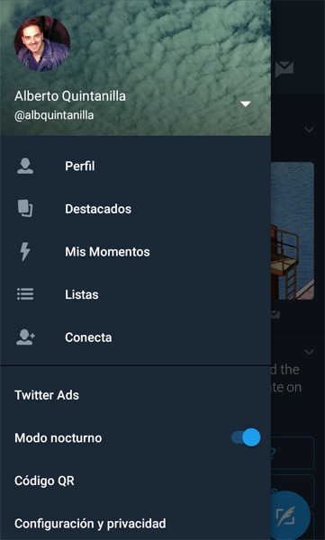 Cómo activar el modo nocturno en Twitter y ventajas de hacerlo 2 Cómo activar el modo nocturno en Twitter y ventajas de hacerlo