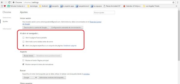 Cómo eliminar virus de publicidad de Chrome 4 pagina de inicio en chrome