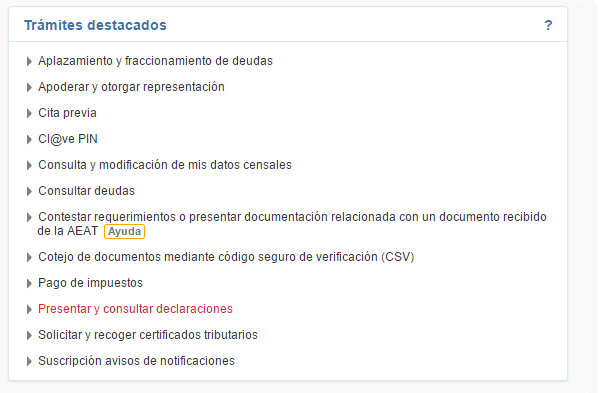 consultar declaración