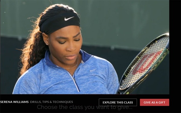 Serena Williams, Kevin Spacey o Usher dan clases por Internet