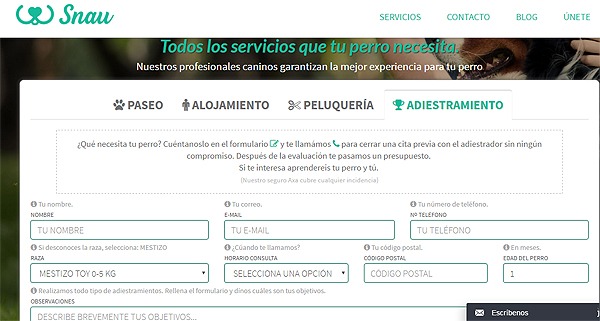 Snau.es, todos los cuidados para tu perro, vía online 2 Snau.es, todos los cuidados para tu perro, vía online