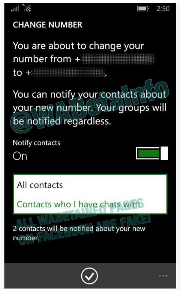 WhatsApp podría hacer más fácil cambiar de número 2 Cambiar de número