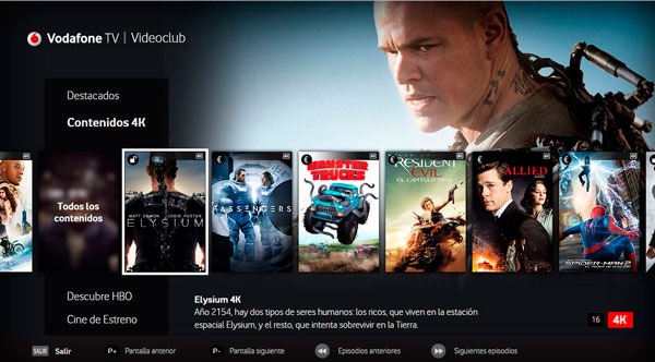 Vodafone añade una película semanal en 4K a sus clientes de TV 1 Vodafone añade una película semanal en 4K a sus clientes de TV