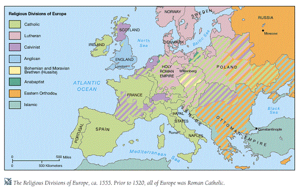 Mapas de las guerras religiosas