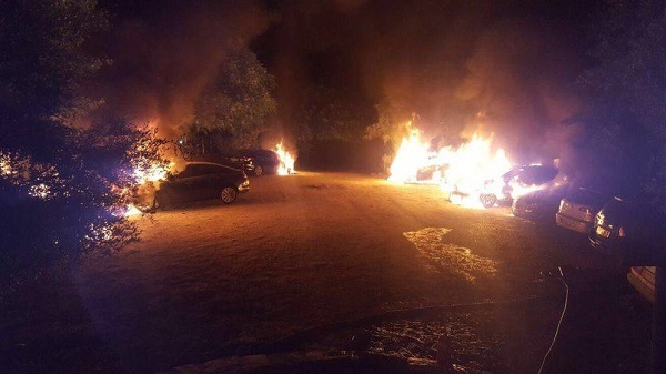 Queman nueve coches de Cabify en Sevilla 1 Queman nueve coches de Cabify en Sevilla