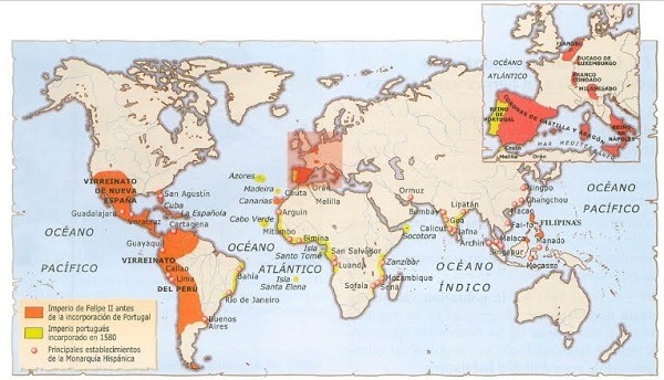 El imperio español y sus mapas