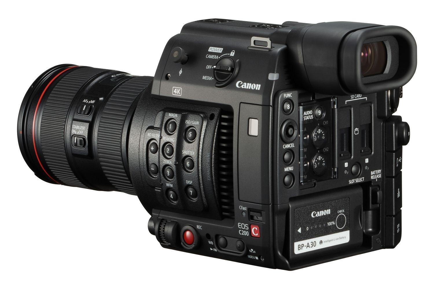 Canon EOS C200, cine profesional 4K compatible con grabación RAW 5