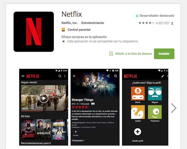 Netflix Google Play