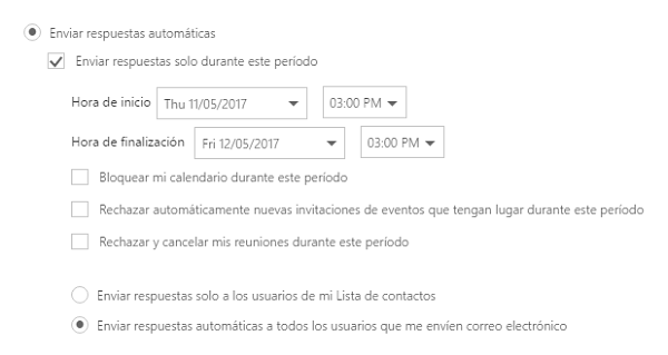 Cómo crear respuestas automáticas en Outlook 2 outlook respuestas autom