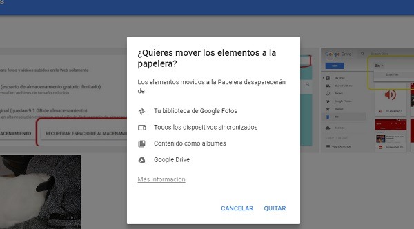 Cómo liberar espacio en Gmail, Google Drive y Google Fotos 5