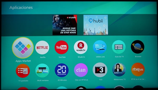 Panasonic 50EX780, la hemos probado 27 prueba Panasonic 50EX780 menu apps