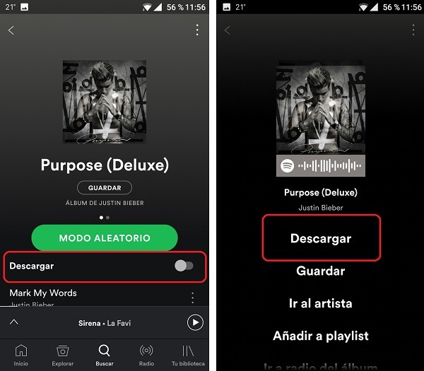 Cómo escuchar música de Spotify sin conexión a Internet 1