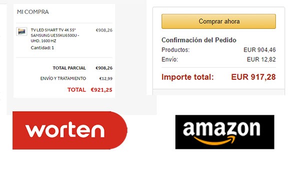 Worten Amazon comparativa