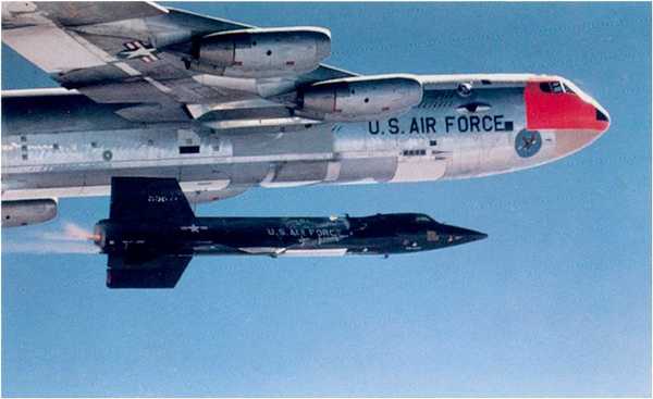 X-15 lanzado desde un B-52