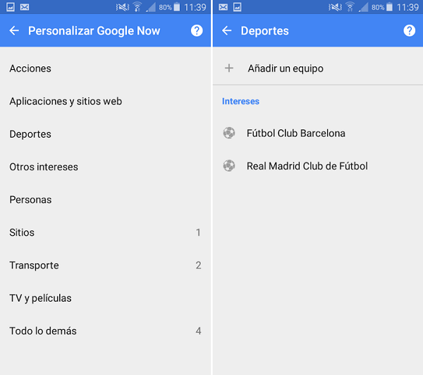 configurar alertas deportivas