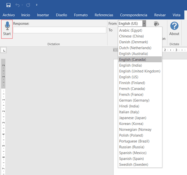 Cómo escribir sin manos tus textos de Word, PowerPoint o Outlook