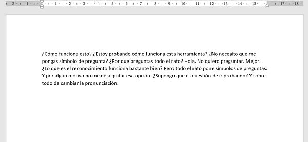 Cómo escribir sin manos tus textos de Word, PowerPoint o Outlook 3 word dictate prueba