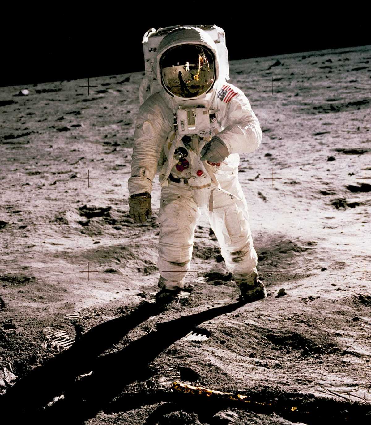 20 fotos impresionantes del espacio y la historia espacial 3 Buzz Aldrin en la Luna 1969 NASA
