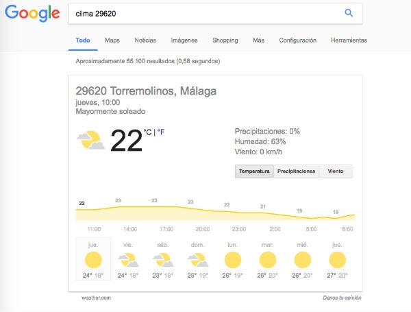 clima Google