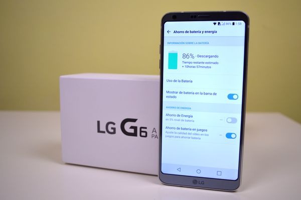 LG G6 baterí­a para todo el dí­a
