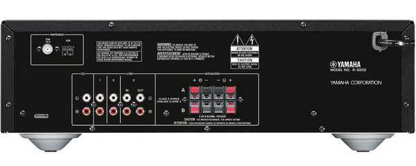 Yamaha R-S202, amplificador de música estéreo con Bluetooth 2 Yamaha RS202 trasera