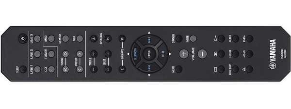 Yamaha R-S202, amplificador de música estéreo con Bluetooth 5 Yamaha RS202 mando