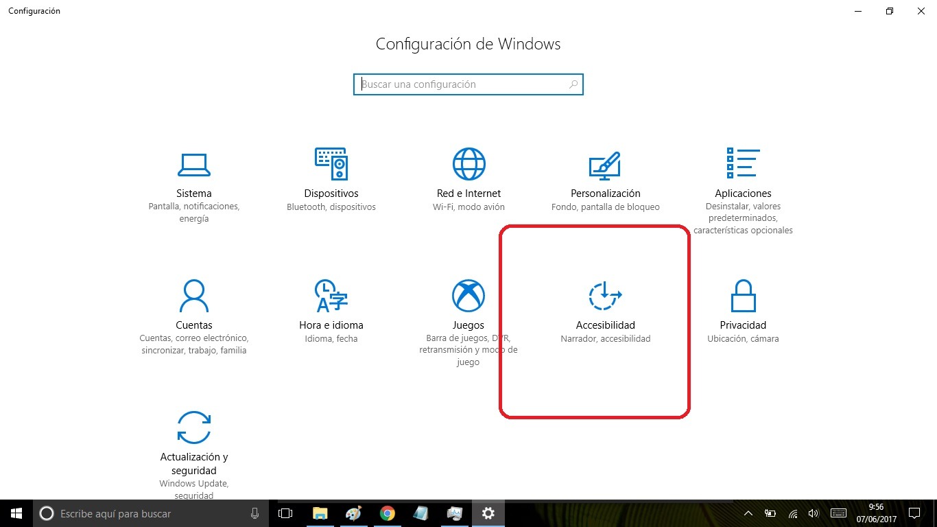 Un truco sencillo para mejorar el rendimiento de Windows 10 5 accesibilidad windows 10