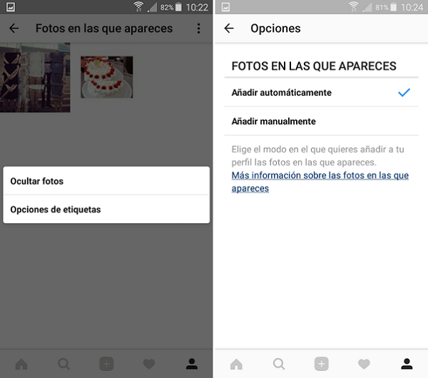 instagram controlar si te etiquetan