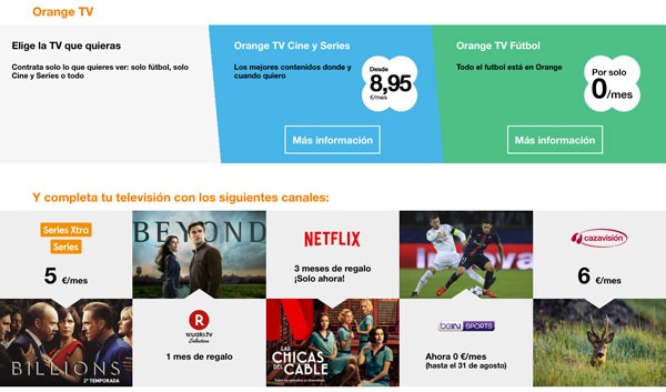 Movistar, Orange o Vodafone, ¿con cuál contrato fibra de 300 MB más móvil? 10 tarifas fibra 300 con Movistar, Vodafone y Orange one de love con una linea y tele