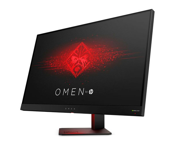 monitores HP OMEN 25 y OMEN 27 frontal lateral